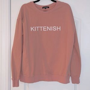 KITTENISH Crew Neck Sweater